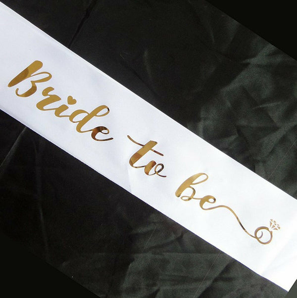 Bride To Be Hen Veil Sash Tiara Hens Night Bridal Shower Wedding Accessories Set