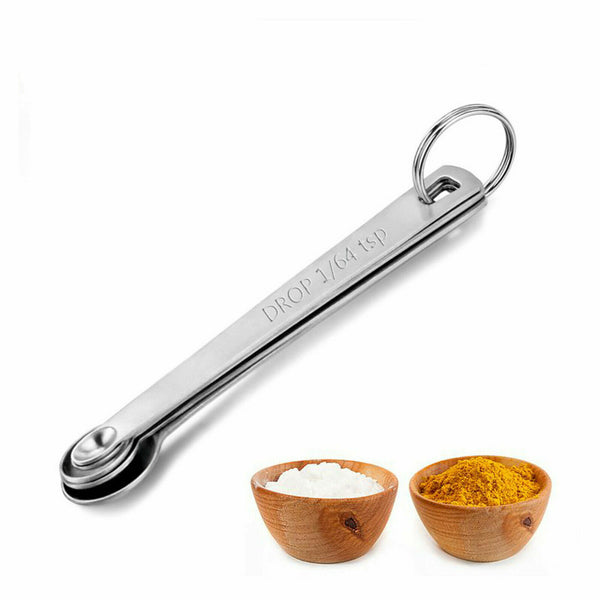 5/6pcs Stainless Steel Mini Measuring Seasoning Dry and Liquid Ingredients Spoon