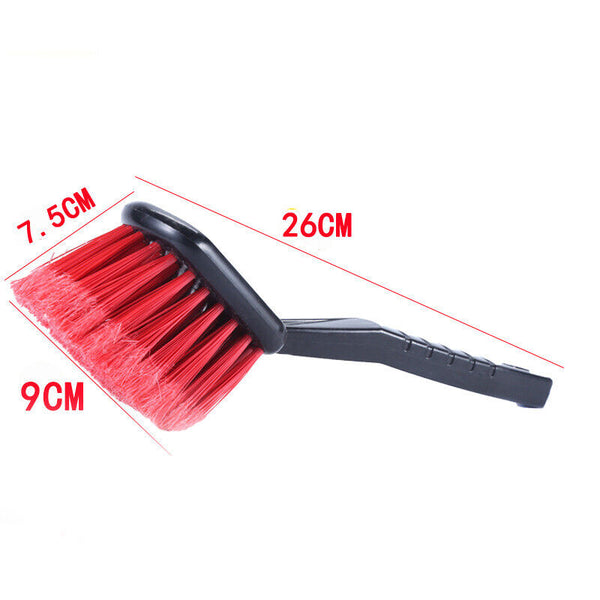 1/2X Auto Detailing Tire Cleaner Motorcycle Cleaning with Handle Car Wheel Brush