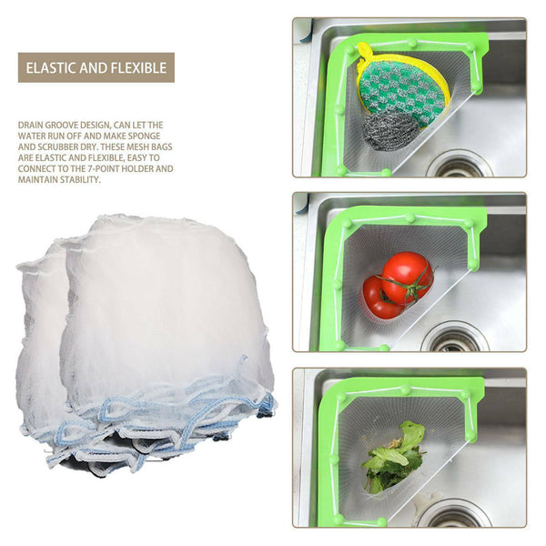 200X Kitchen Sink Hanging Net Rack Filter Net Leftovers Sink Wash Disposable Net