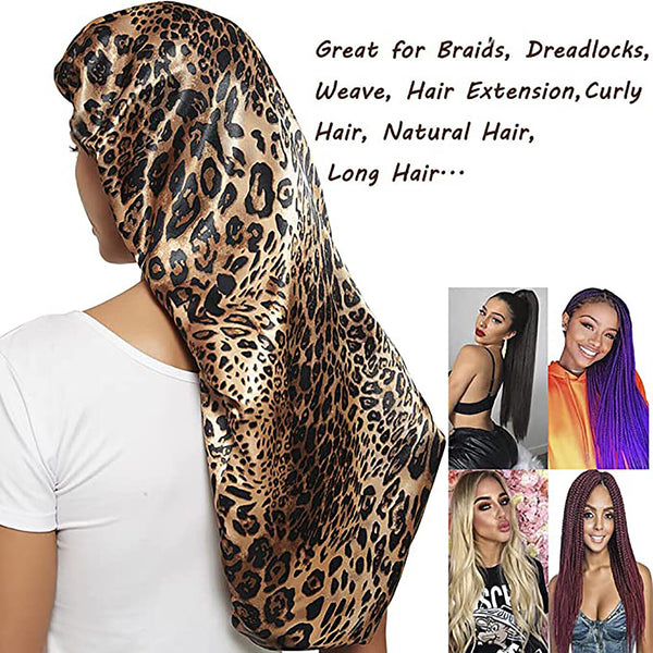 Satin Silk Bonnet Sleep Cap Head Cover Turban Wrap Long Hair Sock Hair Sleep Cap