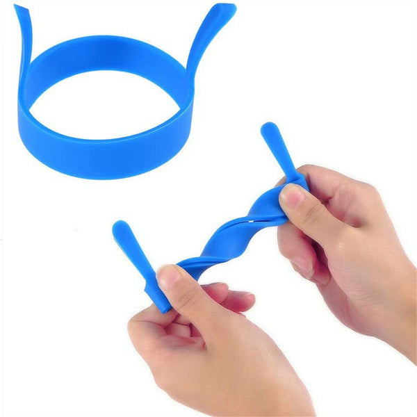 4/8X Silicone Egg Rings Tools Kitchen Fried egg Pancake Handles Non Stick Baking - Lets Party
