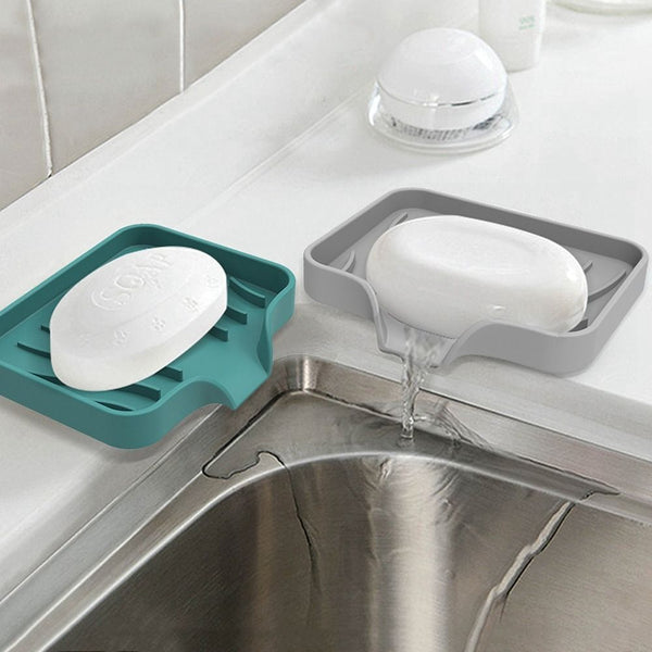 Silicone Sponges Holder Kitchen Sink Organizer Tray for Sponge Soap Dispenser