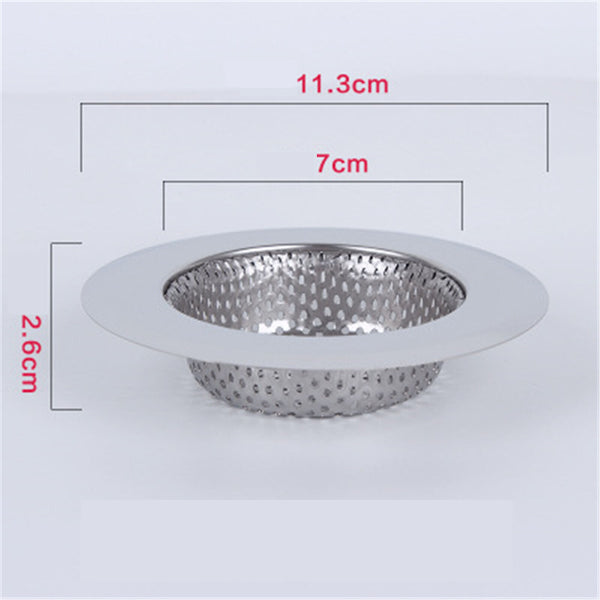 Stainless Steel Kitchen Bathroom Sink Strainer Waste Plug Filter Drain Stopper