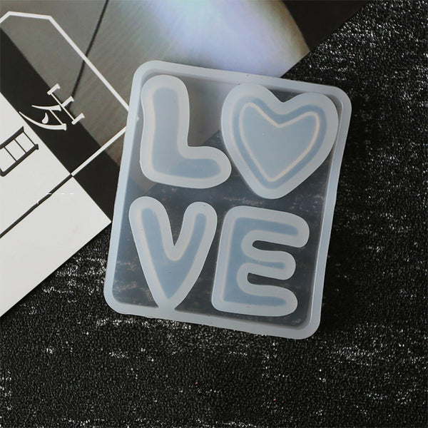 Resin Casting Making Jewelry Mold LOVE Sign Epoxy Mould DIY Craft Tool Silicone