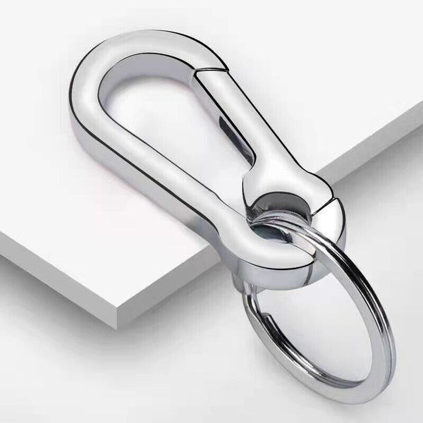 3PCS Clasp Clips Hook Alloy Key Ring Split Detachable Keychain Durable Diy AU