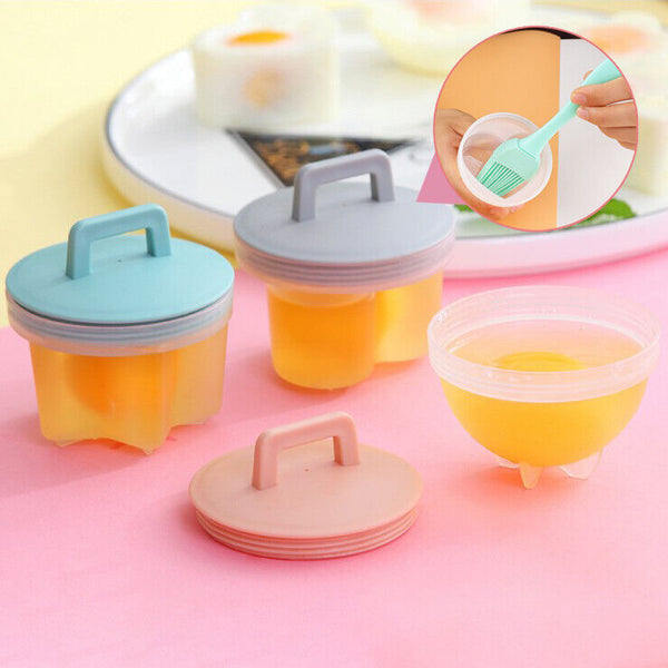4PCS Boiled Egg Boiler Cups Cooker Poacher Steamer without Shell Sep08
