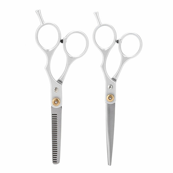 2 PCS 6'' Barber Shears Hair Cutting Thinning Scissors Professional Salon Set AU