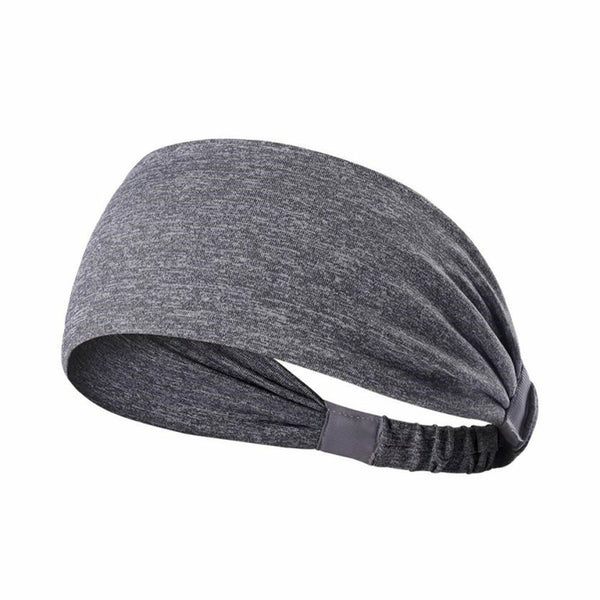 2x Headband Men Women Sweatband Head Band Hair Gym Yoga Stretch Sport Sweat Band