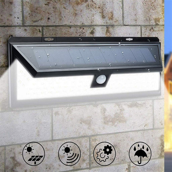 54 90 LED Solar Motion Sensor Light Outdoor Garden Security Wall Lamp Floodlight