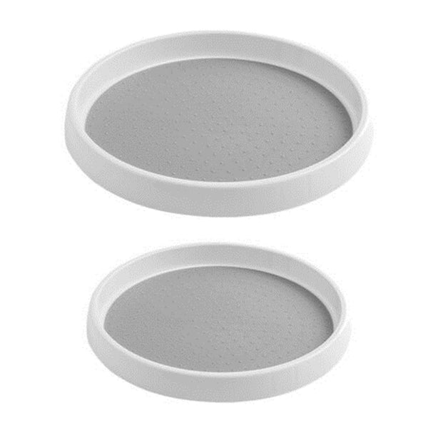 1/2PCS 25/30cm Non-Skid Turntable Pantry Tray Lazy Susan Storage Organizer Rack