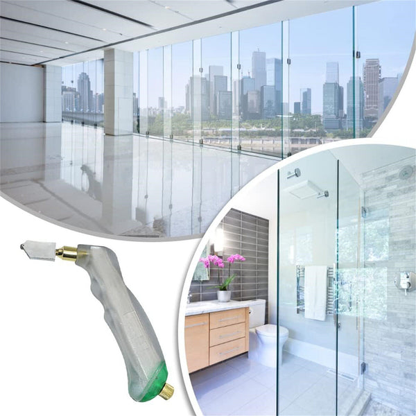 Professional Stained Glass Cutting Tool Pistol Grip Oil Feed Glass Cutter Cut AU