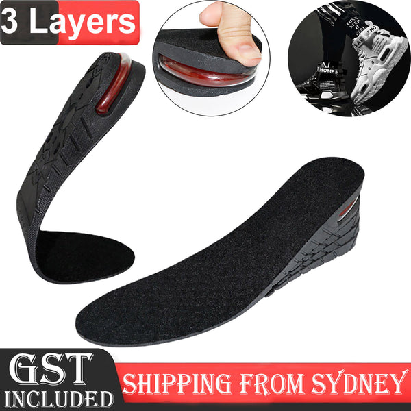 Air Cushion Height Increase Heel Gel Shoes Insoles Inserts Taller Lifts Pad AU