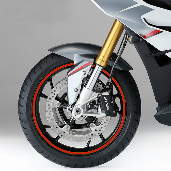Motorcycle Car Rim Stripe Wheel Decal Tape Stickers Strips Reflective Car Bike