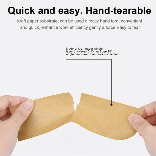 2x Kraft Brown Paper Tape Picture Framing Packing Tape Self adhesive 15mm Craft