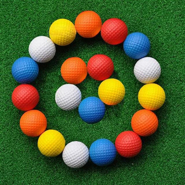 24 Pack Golf Practice Foam Balls PU Sponge Ball Indoor Outdoor Training Random