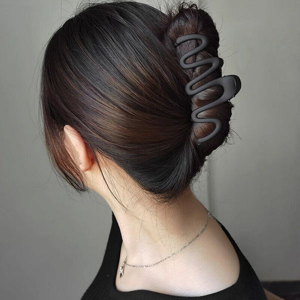 Wave Shark Clip Hair Clip Matte Shark Clip Ponytail Hairpin Crab Simple DIY AU