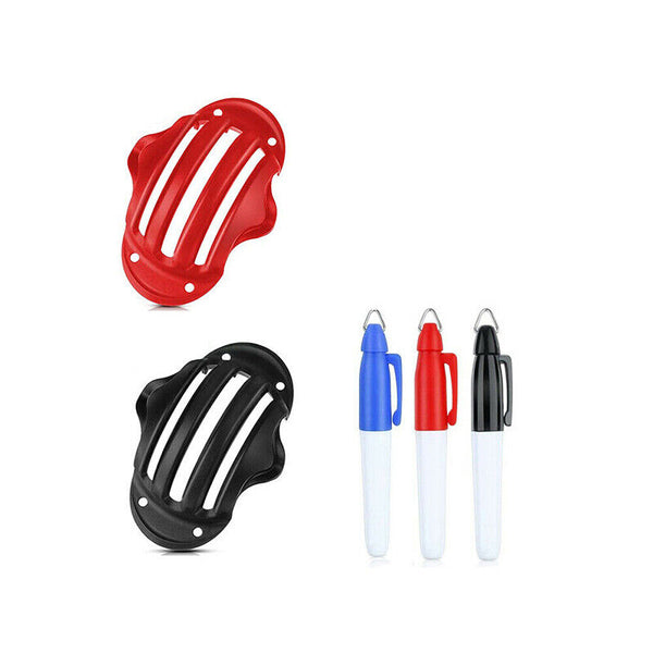 Sports Alignment Golf Ball Marker 3 Line Tool Drawing Liner Set Stencil AU Stock