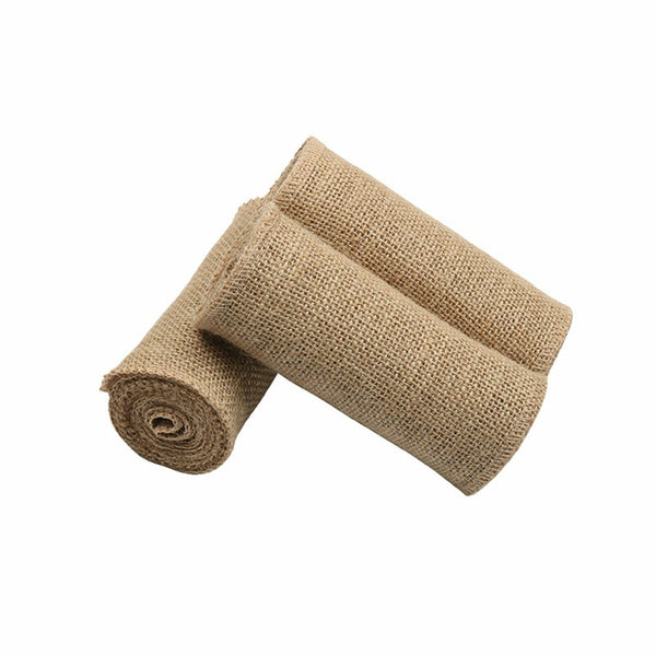 Burlap Hessian Fabric Chair Sash Table Runner 2.4m Long Vintage Wedding Party AU