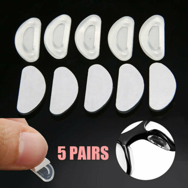 Silicone Anti-Slip Stick On Nose Pads for Eyeglass Sunglasses Glasses