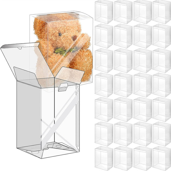 10PCS 4In Vinyl Protector Box Acid Free Plastic Seal Display Case Game Cover Box