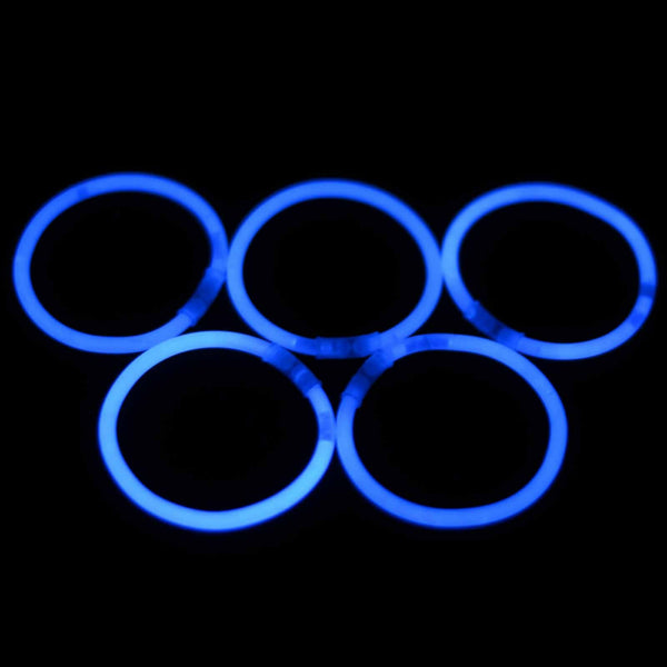 100 Blue Glow Sticks Bracelets Light Party Glowsticks Glow in the dark Toys Light - Lets Party