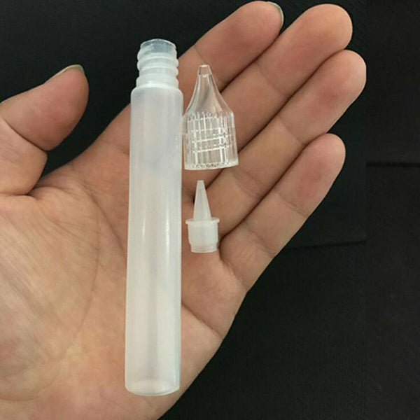 10x Squeezable Empty Plastic Needle Tip Oil Liquid Dropper Bottle Eye Drop 15ML
