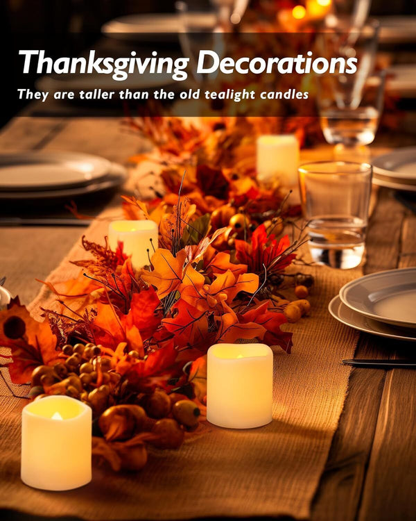 24X LED Flameless Tea Light Wedding Decoratio Tealight Candle Battery Included