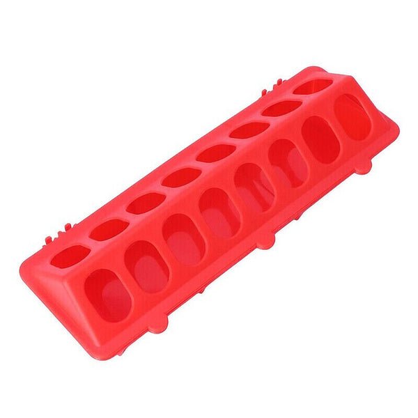 30cm Feeder Storage Trough Quail Drinker Plastic Wild Stable Chick Birds Pigeons