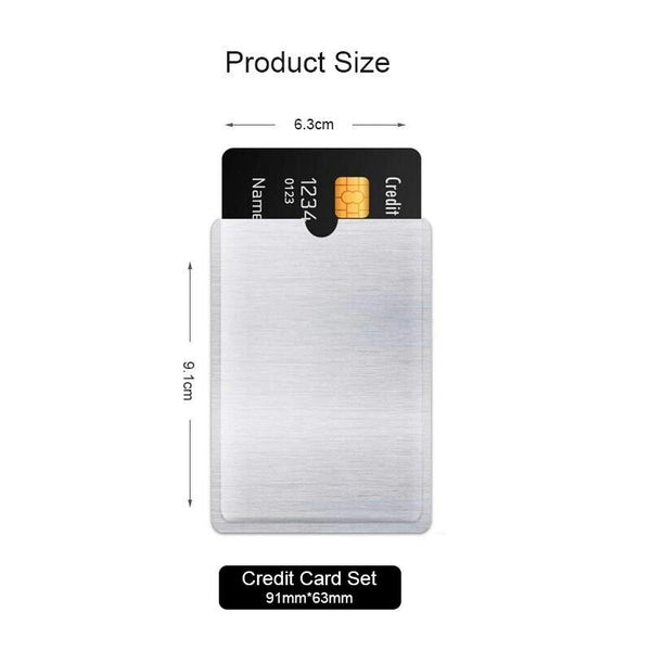 10 x RFID Blocking Sleeve Credit Card ID Anti Scan Protector Case - Lets Party