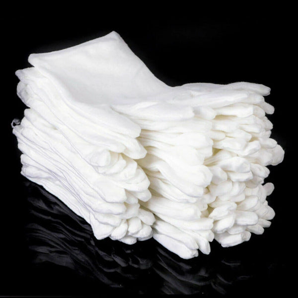 5/10/20Pairs White Cotton Gloves Costume Jewellery Hands Protector Handling Work
