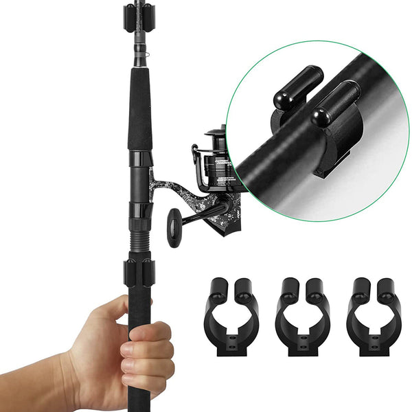 Plastic Club Clip Fishing Rod Pole Storage Tip Clips Clamps Holder AU
