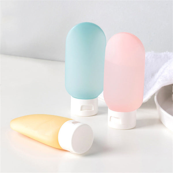 6PCS Travel Bottles Tube Squeeze Shampoo Shower Empty Lotion Sub-bottling AU