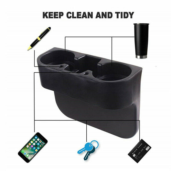 Car Seat Drink Cup Holder Travel Coffee Bottle Water Stand Food Cleanse Storage
