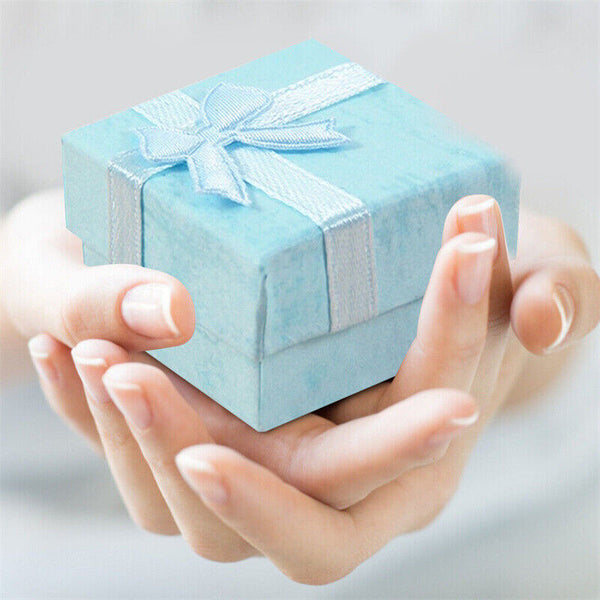 48PCS Cardboard Earring Ring Necklace Square Gift Box Display Jewelry Case Boxes