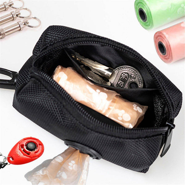 Dog Poop Bag Holder Pet Puppy Garbage Waste Pick Up Bags Dispenser Pouch Outdoor