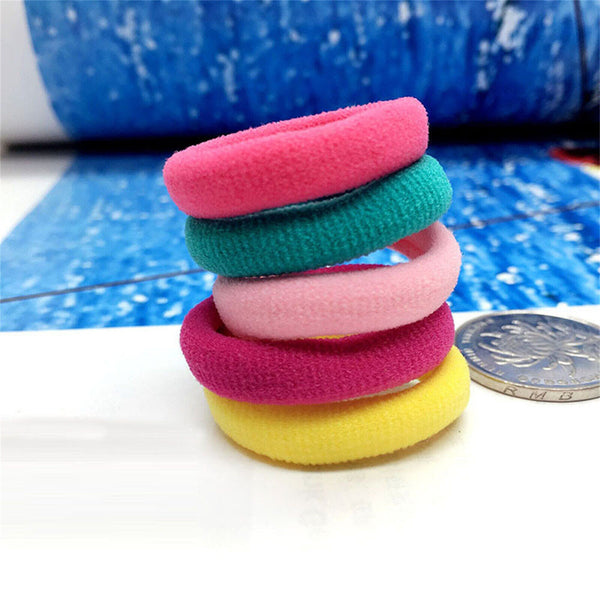40Pcs Women Girls Hair Band Thick Hairties Rope Elastic Ponytail Holder Bulk Buy