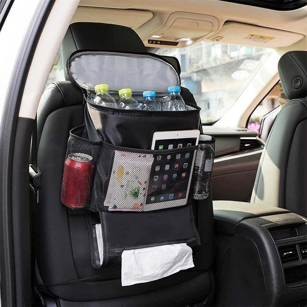 2X Car Seat Back Organiser Multi Pocket Storage Bag Organizer Cup Holder Travel