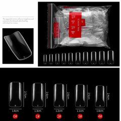 1000PCS Fake French Nail Tips Clear Stiletto False Gel Pointy Art Acrylic AUS