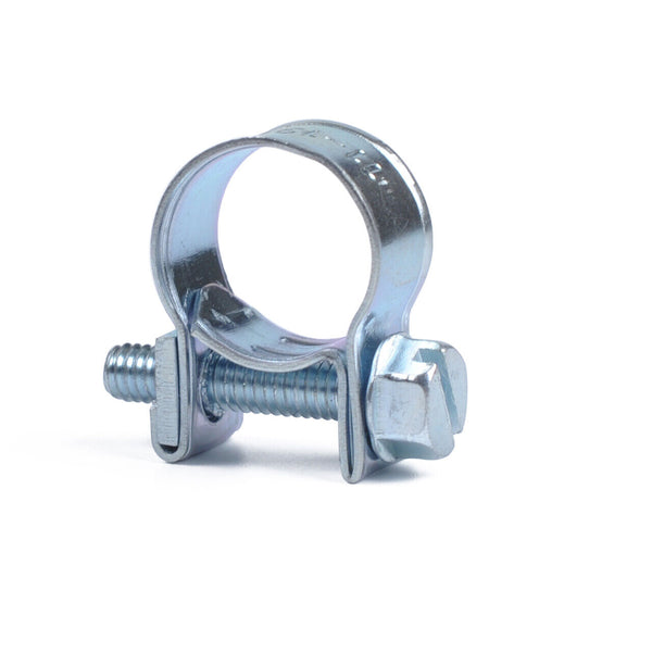 10pcs Portable Stainless Steel Mini Fuel Line Pipe Hose Clamp Clip 16mm-18mm AU