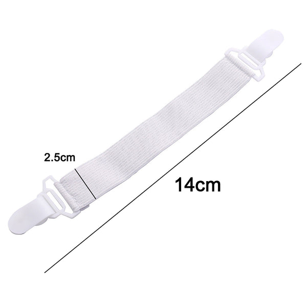 Elastic Bed Mattress Sheet Straps Clips Grippers Fastener Suspender Strip