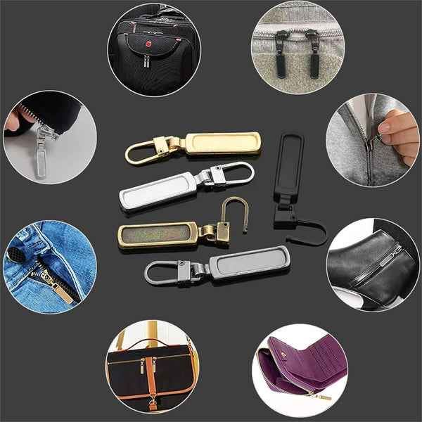 10PCS Replacement Zipper Pull Fixer Slider Puller Zip Head Repair Clothes Craft