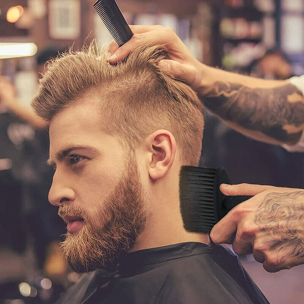 Neck Face Duster Salon Barber Shaving Brush Clean Hairdressing Accessories AU