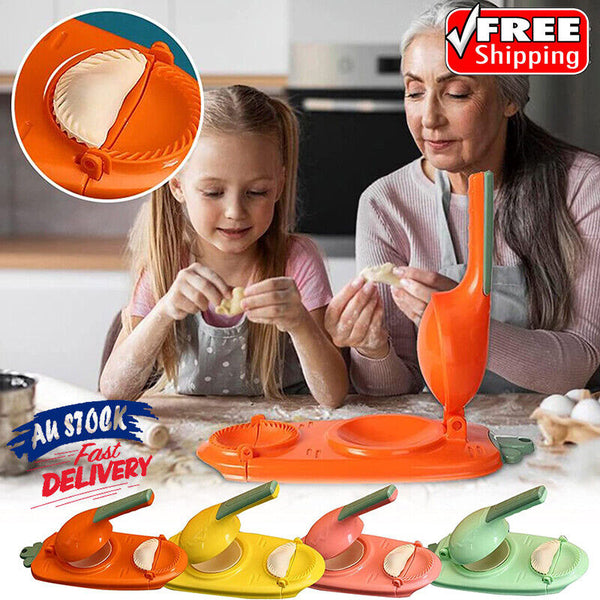 2in1 Dumpling Skin Chapati Maker Press Machine Wrapper Mould Handle Tools Pastry