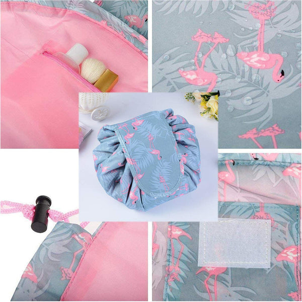 Lazy Drawstring Cosmetic Travel Magic Storage Make Up Bag Pouch Toiletry Case AU