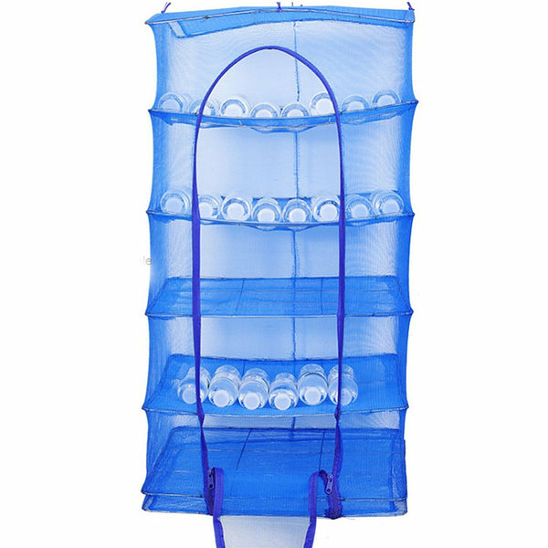 5 Tiers Air Drying Net Vegetable Dehydrator Fruit Fishing Free Hook Hang Rope AU