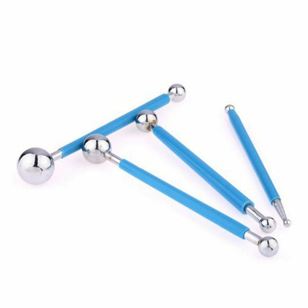4PCS Ball Modelling Wedding Fondant Cake Flower Modelling Decorating Cutter Tool