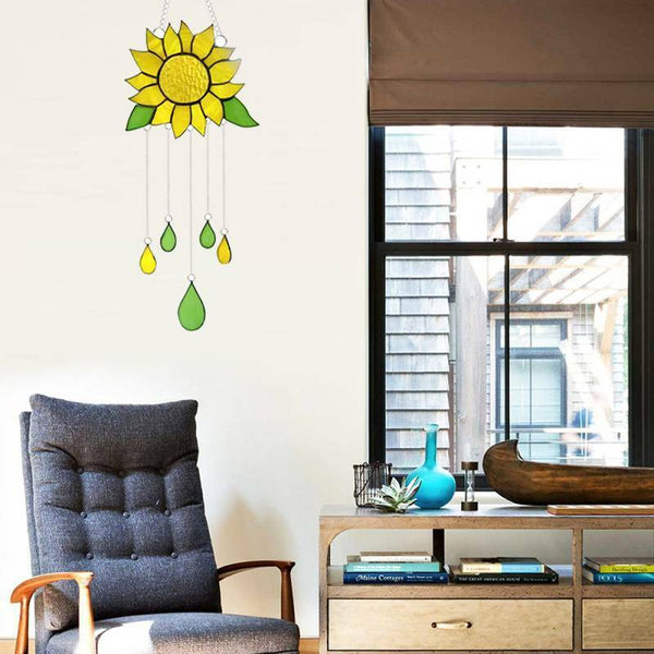 1/2/3X Sunflower Wind Chimes Outdoor Yard Garden Decoration Ornament Hanging AU