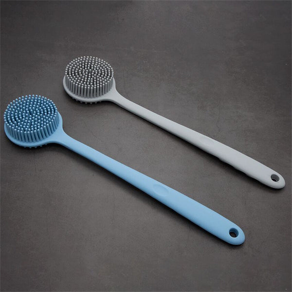 Back Scrubber Scrub Long Handle Shower Body Bath Brush Silicone Massage Brush AU
