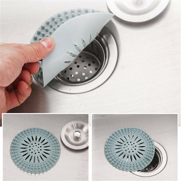 2x New Bathroom Drain Hair Catcher Bath Stopper Sink Strainer Filter Shower Cove